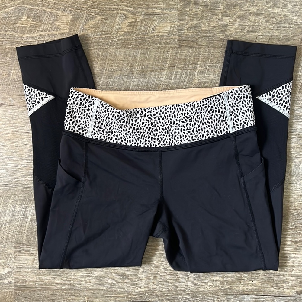 lululemon athletica Black and White Leggings